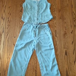 EMMA JAMES Tencil blend chambray 2 piece set